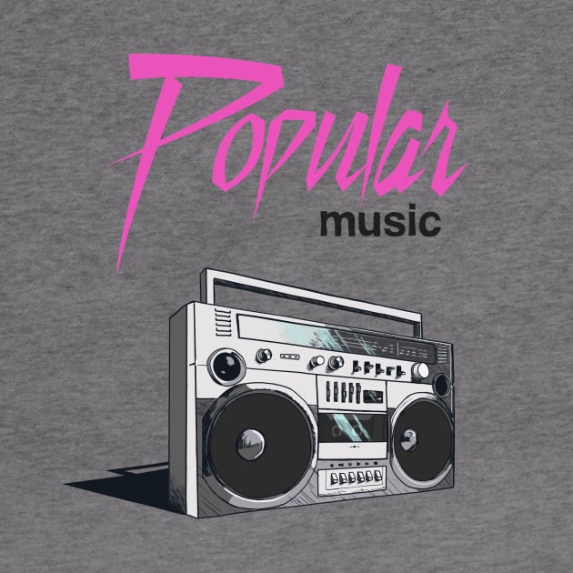 Classic Pop Music Logo by popmusicpodcast